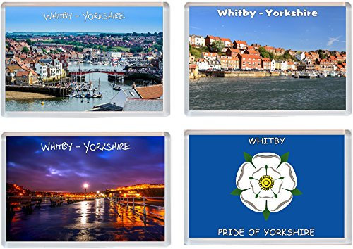 Whitby - Yorkshire - 4 PACK - Jumbo Fridge Magnet/Magnets