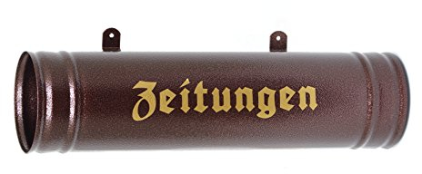 Zeitungsrolle, Zeitungsbox Neu, Farbauswahl Wetter- und UV-beständig Antic Kuppfer