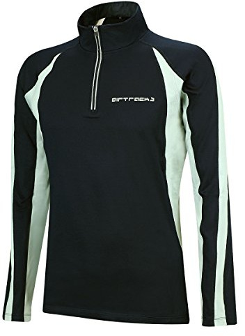 Airtracks Damen Winter Funktions Laufshirt Langarm Pro - Thermo Running Sweatshirt - Fleece T-Shirt - Warm - Winddicht - Atmungsaktiv - Reflektoren