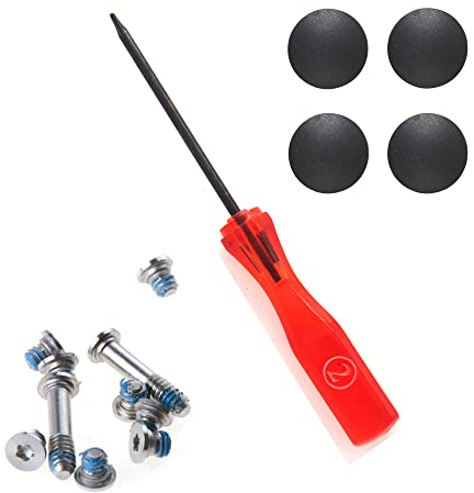 Padarsey 4 x Gummifüße + 10 x schrauben + 1 x 5-Punkt-Pentalobe-Schraubendreher-Set, kompatibel mit MacBook Air A1370 A1369 A1465 A1466 27,9 cm 33 cm (11 Zoll) MacBook Air)