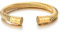 iMECTALII Herren Damen Edelstahl Goldfarben Schraube Nägel Verdrehten Stahlkabel Armreif Armband, Elastische Verstellbare
