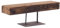 DESIGN DELIGHTS RUSTIKALER Vintage KERZENSTÄNDER Castle 60 | Teakholzblock auf Metallständer, 60x23x14 cm (BxHxT), Recycle Holz mit Gebrauchsspuren | dekorativer Kerzenhalter, Holzskulptur, Etagere
