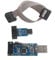Geekstory Für ATMEL 51 AVR USB ISP ASP Mikrocontroller Programmierer Downloader mit Kabel + 10Pin auf 6Pin Adapterplatine für Ender 3 oder Ender 3 Pro