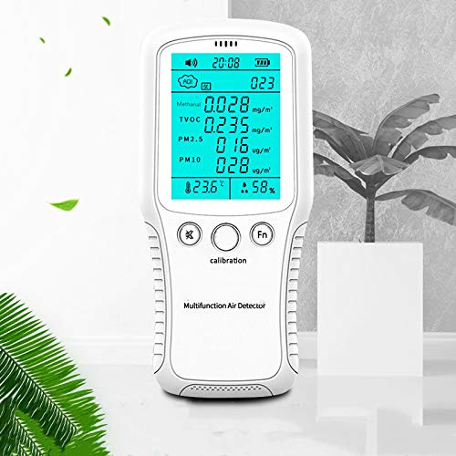 Portable Multi Gas Detector, Air Quality 4 Gas Monitor Digital LCD Display, Rechargeable 4 Gas Analyzer