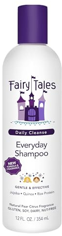 Fairy Tales Daily Cleanse Everyday Kids Shampoo - Gentle Natural Defining Shampoo, Tangle Free, Moisturizing and Hydrating Formula, Clean and Natural Ingredients -Paraben Free - 12 oz.