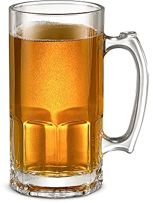 35 OZ Beer Mugs,Heavy Large Beer Glasses with Handle,Classic Beer Mug glasses,Style Extra Large Glass Beer Stein Super Mug