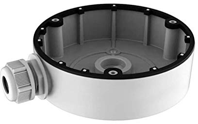 AmSecu CB130T DS-1280ZJ-DM8 Outdoor Conduit Base Junction Box for Hikvision Dome Camera DS-2CD2342WD-I, DS-2CD2363G0-I, DS-2CD2343G0-I, DS-2CD2383G0-I Junction Box for Hikvision Turret Cameras