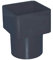 Downpipe Adapter Steckverbinder quadratisch auf rund anthrazit grau Freeflow Systems