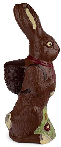 Riesiger Schokohase XXL 3,1kg - 62cm groß - Vollmilch-Schokolade - Deutsche Handarbeit - Ostergeschenk aus der Schokoladen-Manufaktur Bengelmann
