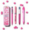 Bic, My Summer Collection Pink Box, Penna Gel Quick Dry A Sfera A Scatto 4 Colori, Matita Con Gomma Matic Fun, (0.7Mm), Evidenziatore Pastello Rosa Grip Pastel, ‎4 Unità (Confezione Da 1)