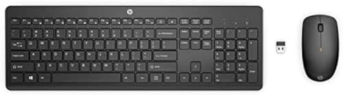 HP 230 Combinación de Teclado y Ratón Inalámbricos(1600 PPP, Batería hasta 16 Meses de Duración, Puerto USB-A, Indicadores LED, Windows) Teclado QWERTY Español - Negro