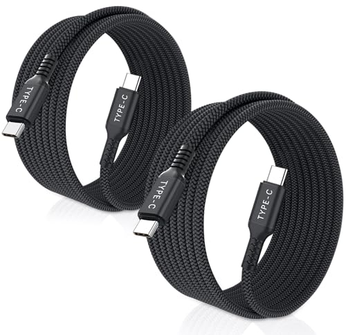 BASESAILOR Samsung Galaxy S24 Charger Cable 2M/2Pack,USB C to USB C Power Cord,100W Fast Power Delivery Car Charging Lead for Galaxy S25 S23 S22 S21 Plus Ultra,Z Flip Fold 5 4,A13 A74 A73 A34 A55 A54