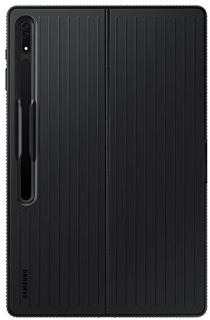 Samsung Funda para Galaxy Tab S8 Ultra, S8 Ultra 5G - Funda protectora negra con soporte