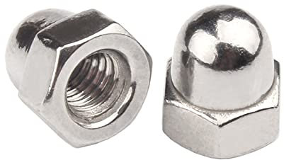 Hutmuttern, 5/16-Zoll-18 Edelstahl 18-8 (304) Hutmuttern, Sechskantmuttern, Kontermuttern, 25 Stück