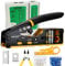 Solsop Pass Through RJ45 Crimpadora Ethernet Crimpadora CAT5 Cat5e Cat6 Crimpadora Kit de herramientas de crimpado