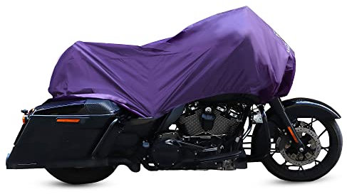 X AUTOHAUX L Funda para motocicleta ligera, media cubierta, protector para exteriores, color morado