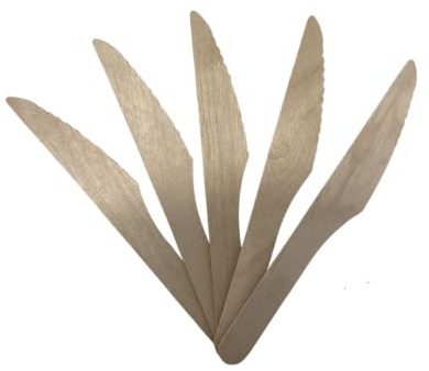 Evergreen Biodegradable Wooden Knives - Pack of 100