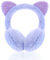 SEYUFN Ohrwärmer für Mädchen Mädchen Ohrwärmer aus weichem Plüsch für Kinder Verstellbare Ohrwärmer Schöne Outdoor-Ohrwärmer Ohrwärmer Warmer Winter(1A-Violett)