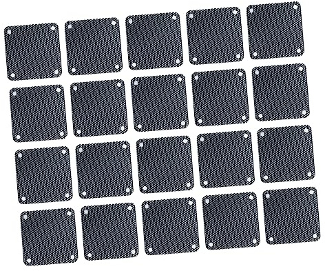 Gatuida 20pcs Cooler Fan Covers Fan Net Pvc Strainer Mesh to Prevent Dust for Laptop Cooler