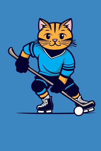 Notizbuch Eishockey Kinder Katze I lustige Tiere | Sport