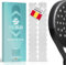 PADELEI Protector Pala de Padel Dentado Transparente - Protector Pala Padel Dentado- Pack de 2 Unidades Fabricados en España - Protector Padel con Acabado Rugoso - Dimensiones 450x51 mm