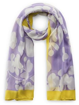 CODELLO Softer Schal aus recyceltem Polyester mit Blumenmuster