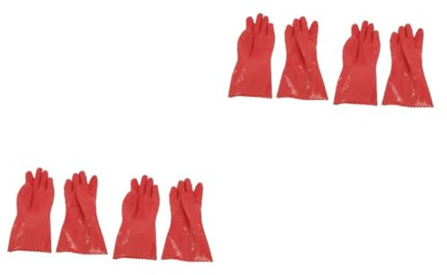 Angoily 2pairs Fruit Vegetable Potato Gloves Cooking Tools Kitchen Gadget Rosy for Kitchen Gardening Use Random Color