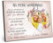 ARTFAVES® Personalisiertes Bild - An meine wundervolle Oma - Geschenk für Großmutter, Danke als Poster 21 x 30/30 x 40 cm ohne/mit Rahmen oder als Holzbild
