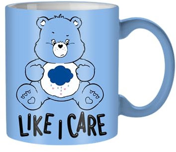 Silver Buffalo Care Bears Grumpy Bear Like I Care Ceramic Mug | Holds 20 Ounces