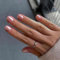 JUSTOTRY 24 Stück Metallic Nägel Zum Aufkleben Kurz,Pink Einfarbig Eckig Press on Nails Pattern,Glossy Kunstnägel Fake Nails Mittel,French Square Fingernägel Künstliche Nägel für Frauen