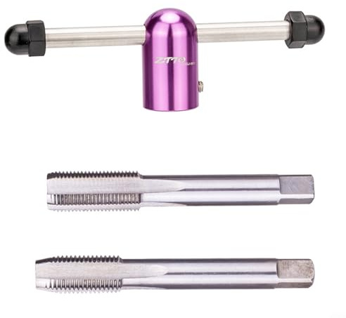 ZTTO Jeu de tarauds de manivelle robustes pour vélo, côté gauche et droit, filetage 916, marque ZTTO (L + R avec clé)
