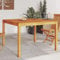 Willood Garten-Esstisch Rustikal Witterungsbeständig Holztisch Terrassentisch Tisch Gartenmöbel Balkontisch Akazienholz 110x110x75 cm Massivholz Akazie