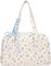 Kleine Reisetasche für Damen süße Canvas-Tragetasche florale Umhängetasche kleine gesteppte Reisetasche Canvas-Tragetasche süße Blumen-Wochenendtasche Übernacht-Handgepäck (Blau,Einheitsgröße)