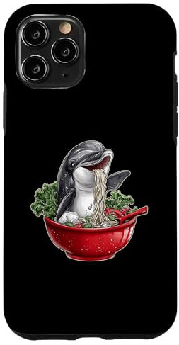 iPhone 11 Pro Dolphin Ocean Animal Ramen Japanese Noodles Case