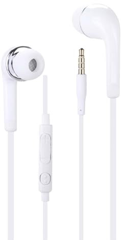 Écouteurs Compatible avec Samsung Galaxy A16 5G Haute Qualité Audio Intra-Auriculaires en Silicone Ultra Confort Isolant Le Bruit avec contrôle du Volume et Microphone - Blanc