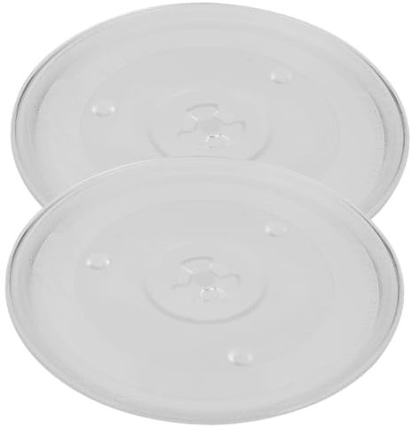 OFFSCH Placa de Vidrio para Horno Microondas de 27 Cm de Repuesto para Bandejas Giratorias Antiguas