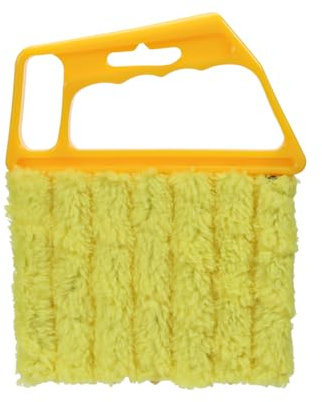 SYF-UN Wet Dry Venetian Window Blind Cleaner Brush with Ergonomic Handle for Dust Cleaning Shades Dirty Blinds Home Care & Cleaning Tool Damp Duster Sponge