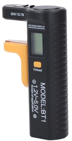 Batterietester, Universal Battery Checker Kleine Batterietester Spannungsdetektor für AAA AA 9V 1,5V Knopfzellen-Haushaltsbatterien Modell LCD-Digitalanzeige