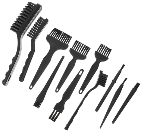 LALAFINA 11pcs Portable Static Keyboard Brush Durable Dust Cleaner for Computer Cooling Fans Car Dashboard and Electronic Equipment Maintenance
