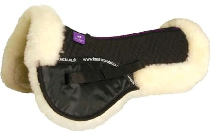 KM Elite Teddy Soft Half Pad (Black/Natural, Large)