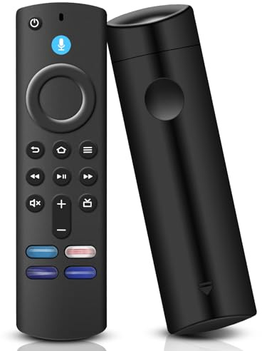 Télécommande Vocale de Remplacement (3ème génération), Télécommande de Remplacement avec Fonction Vocale pour Smart-TV(2 & 3 Gen & 4K & Lite), Smart-TV-Cube 2 & 3 Gen
