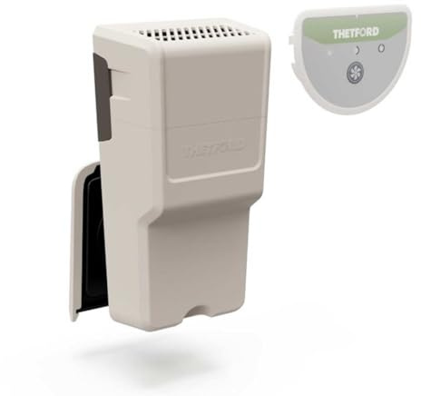Thetford Fan Kit S260, Ventilation Kit with Activated Carbon Filter, Odour Control for Separation Toilets, Easy Installation, with Control Panel