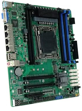 Server Motherboards LGA2011 3 6 DDR4 DIMM 10 Port Ethernet Port for High Traffics Enterprises Levels Networking Motherboards