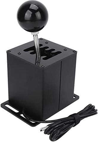Hamwesh Sim Racing Shifter, Plug-and-Play-USB-Shifter mit 7+R H-Muster für T300RS GT PC Games ATS ETS WRC Dust