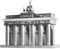 Fascinations MMS025 Metal Earth Metallbausätze - Wahrzeichen Brandenburger Tor, lasergeschnittener 3D-Konstruktionsbausatz, 3D Metall Puzzle, DIY Modellbausatz mit 2 Metallplatinen, ab 14 Jahre