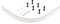 Premier LEGE Leg Set Kit (1000x1000 Curved Plinth) Accessory, Silver