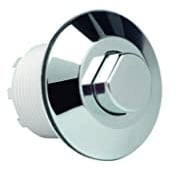 GROHE Air Button WC Flush Manual Actuator Flushing System with 750 mm Air Hose for Panel Thickness Up to 30 mm (Use with Adagio Cistern), Chrome, 38488000