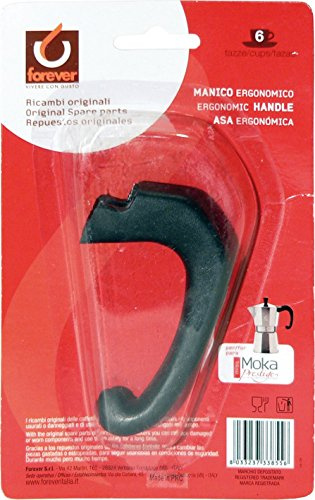 FOREVER Manico Nylon di Ricambio, per Miss Moka Prestige, Avvitare, Resistente al Calore, Facile da Fissare (6 Tazze)