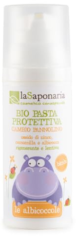 LA SAPONARIA Organic Diaper Cream - Reliably protects the sensitive diaper area - Nourishing & conditioning Soothes the skin - Forms a moisture barrier - Vegan - 75 ml
