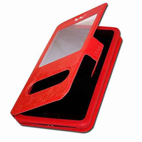 Ph26 Qilive Q8 882553 Etui Housse Coque Folio Rouge de qualité